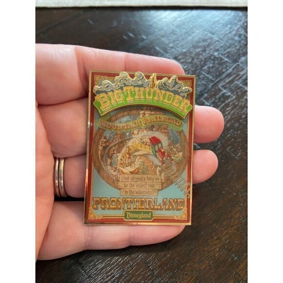 Walt Disney Imagineering Frontierland Big Thunder Mountain Poster Pin LE 300‎ - Picture 1 of 5